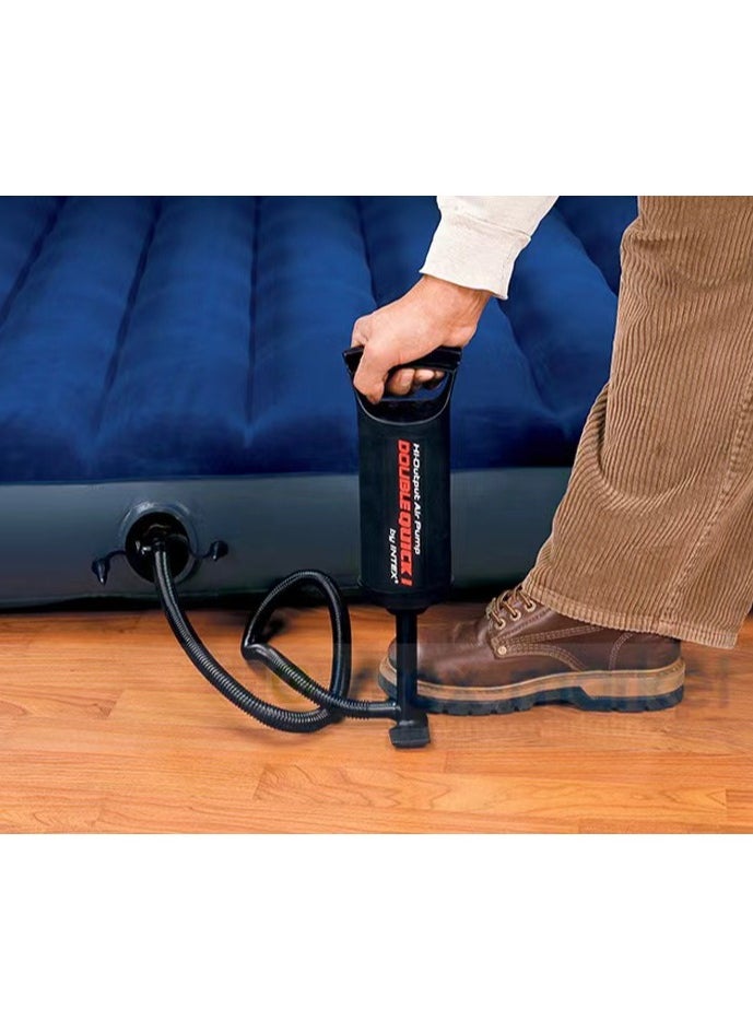 INTEX - Double Quick 1 Hand Pump Black 11.5inch - Image 1