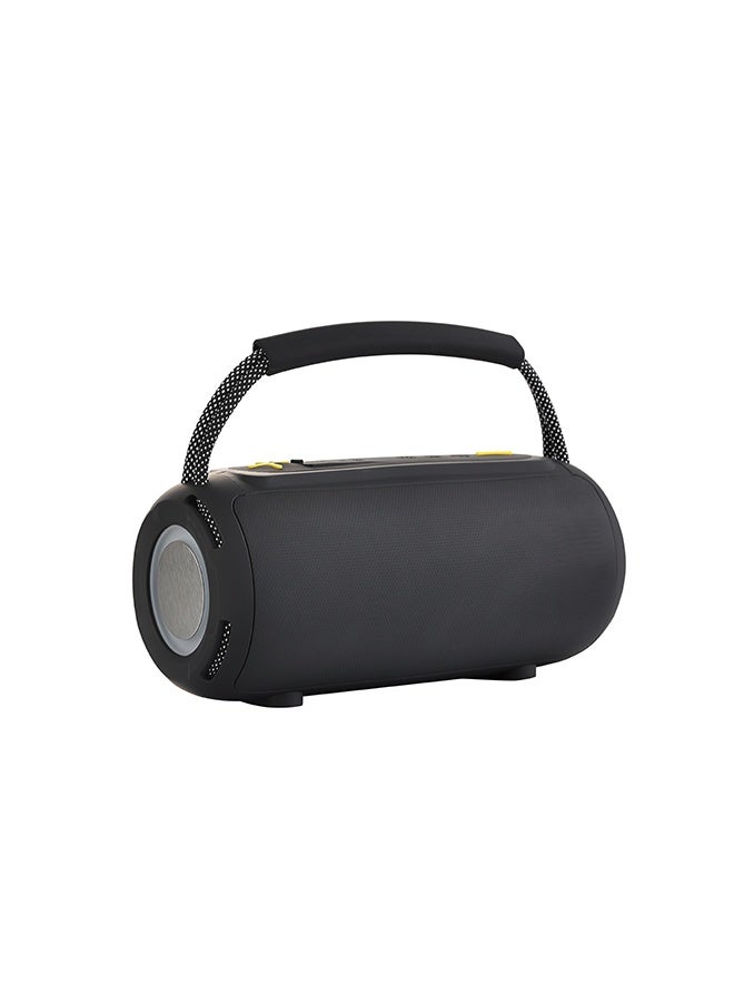 LAWAZIM Waterproof Bluetooth Double Speaker - 5W Black Color With LED Light - Portable Boombox Style Speaker with Dual Drivers, AUX/TF/USB/FM/ Playback -Ideal for Travel, Outdoor, Indoor, and Home Use - Image 5