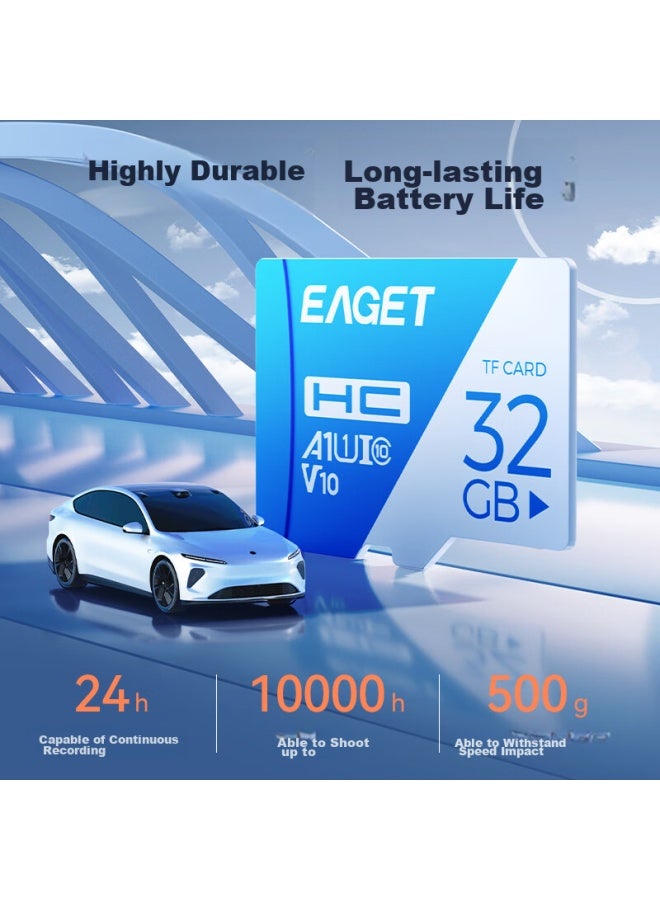 Eaget 32gb Tf Memory Card U3 V30, Dash Cam & Security Monitoring Dedicated Memory Card, High-speed And Durable - Image 4