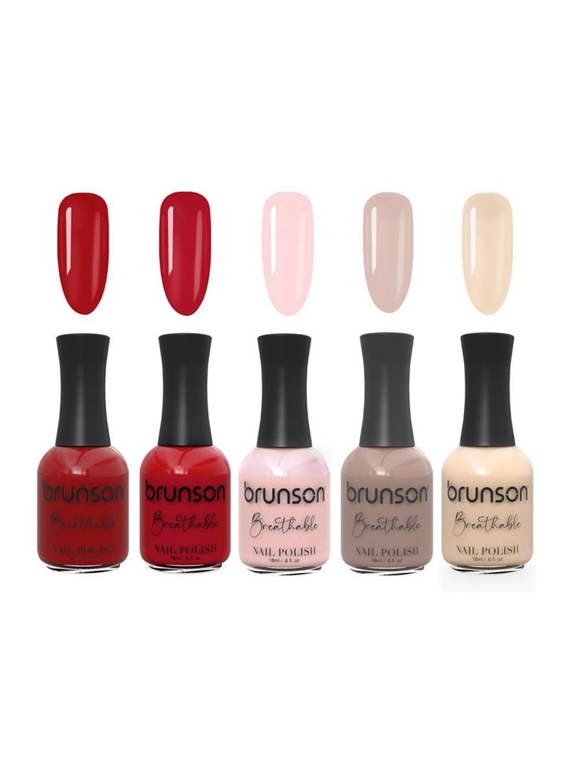 برونسون Instant Dry Fast Dry Nail Color Nail Polish Lacquer set