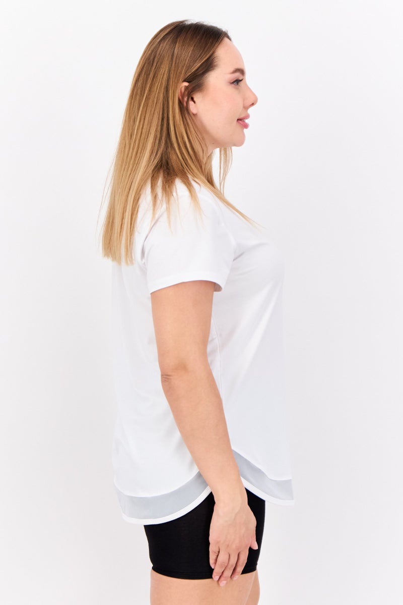 HEAD Women Sportswear Fit Short Sleeves Training Top, White - Image 1