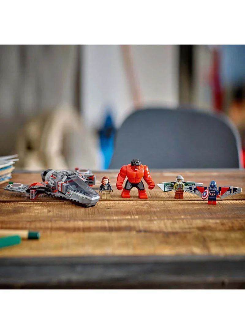 LEGO Lego Marvel New Captain America vs. Red Hulk Battle Construction Figure 76292