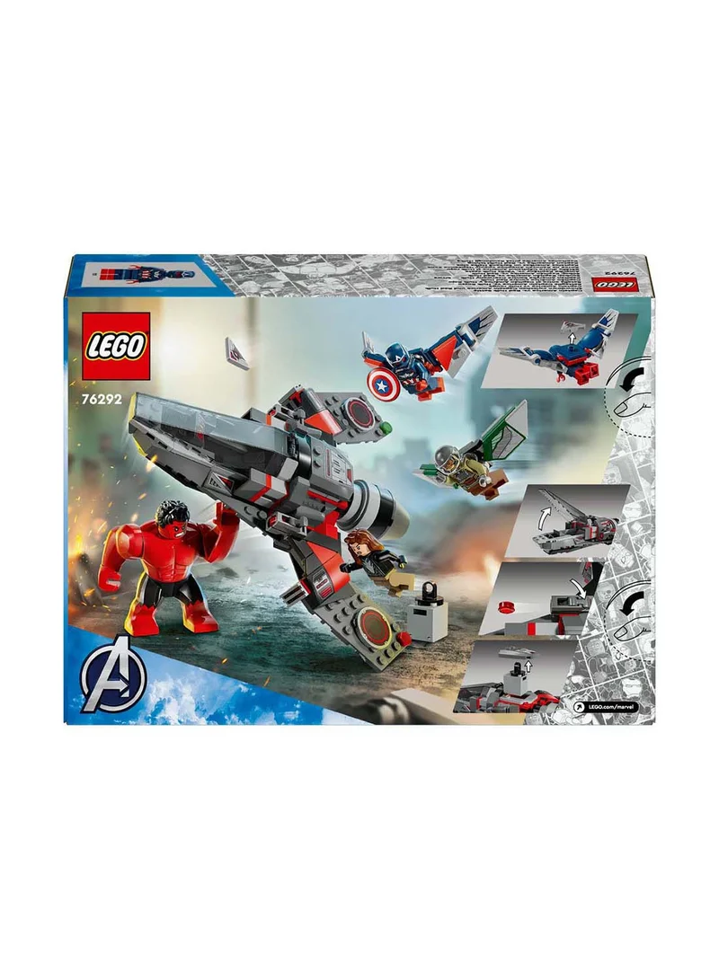 ليغو معركة سوبر هيروز كابتن أمريكا ضد ريد هالك ٧٦٢٩٢ ٢٢٣ قطعة