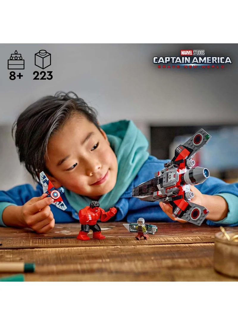 LEGO Lego Marvel New Captain America vs. Red Hulk Battle Construction Figure 76292