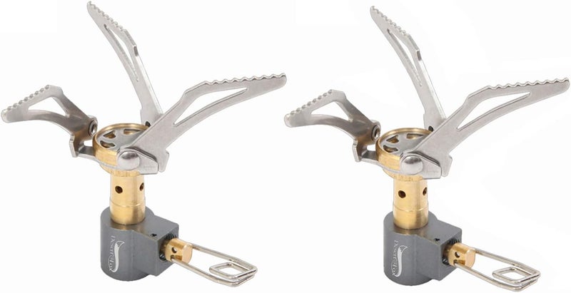 DESERT & FOX Ultralight Mini Camping Stove, 2600W Power Titanium Alloy Automatic Foldable Outdoor Cookware Tool for Picnic, Cookout, Camping, Hiking - Image 1