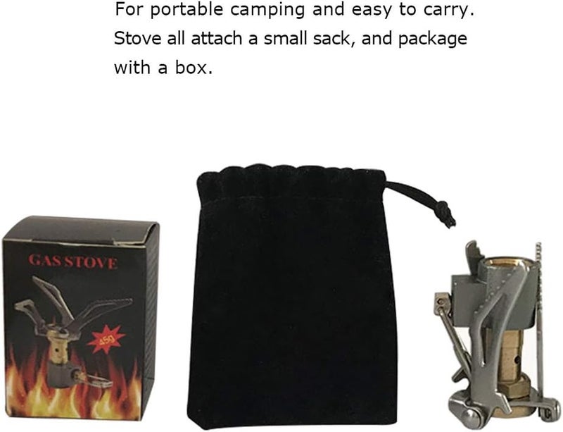 DESERT & FOX Ultralight Mini Camping Stove, 2600W Power Titanium Alloy Automatic Foldable Outdoor Cookware Tool for Picnic, Cookout, Camping, Hiking - Image 5