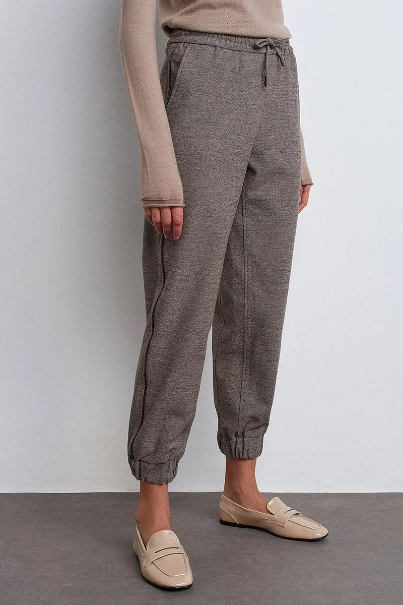 Dilvin Charcoal Grey DILVIN Women's Elastic Waist Jogger Pants for Women | Best Price UAE