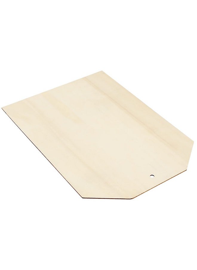 PINGEUI - 20 Pcs 10 X 7 Inch Large Wooden Tags For Crafts, Unfinished Blank Wood Sign, Wooden Gift Tags Labels With Holes And 22Cm Jute Twine For Diy Craft Supplies, Painting, Staining And Decorations - Image 1