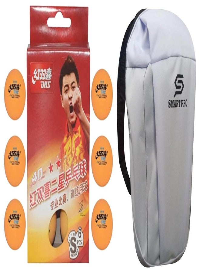 DHS TT Ball S-S1840BY 2 Star Y Supermarket (6 Pcs Box) 60 PCS with Smart PRO TT Special Cover Speed Ocean - Image 2