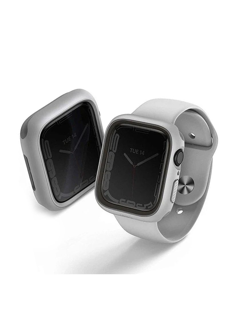 Uniq 45/44mm Watch Case for Apple Watch Series 4/5/6/7/8/SE, UNIQ Moduo - Chalk/Stone Grey  - Image 2