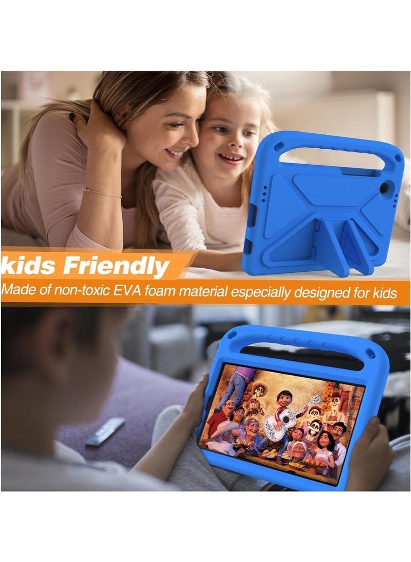 for Samsung Galaxy Tab A9（2023） SM-X110 /SM-X115 Kids Case, Lightweight EVA Kid Friendly Shockproof Protective Case,Handle Stand Heavy Duty Tablet Cover (Blue) - Image 2