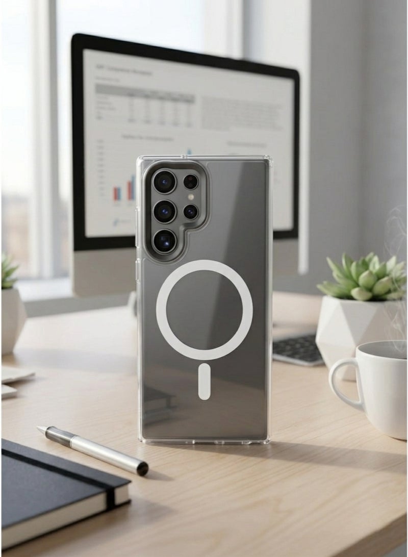 Grace case back cover samsung S25 ultra -   Magnetic Phone Case with Wireless Charging Support - Image 1
