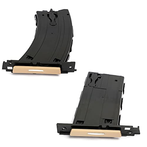 FEXON Pair Retractable Cup Holder Left&Right Side Compatible with BMW 3 Series E90 E91 E92 E93 323i 325i 325xi 328i 328xi 330i 330xi 335d 335i 335is 335xi M3 2006-2013 Replaces 51459173467 51459173473 Beige - Image 1
