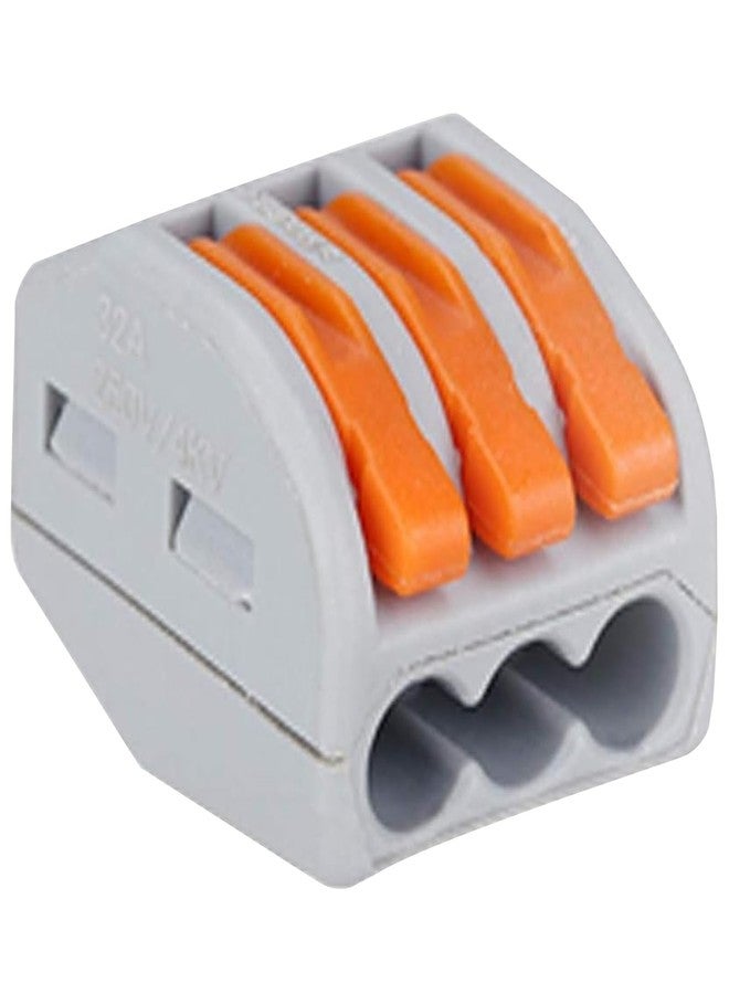 AHBLQD Lever Wire Connectors Compact Splicing Wire Connectors Fast Connection Terminal Electrical Connectors 3 Conductor for Quick Connect 28-12 AWG (50 Pack) - Image 1