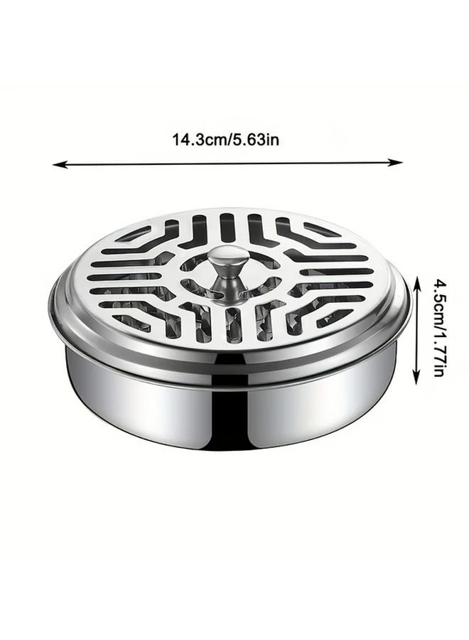 3 Piece Set Spiny Fragrant Plate Stainless Steel Portable Incense Disc Outdoor Home Use - Image 5