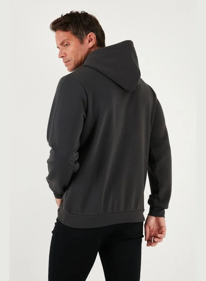 Buratti  Buratti Regular Fit Hooded Sweatshirt with Kangaroo Pocket, Soft Fleece Lining, Men's Sweatshirt 5905281 for Men | Best Price UAE