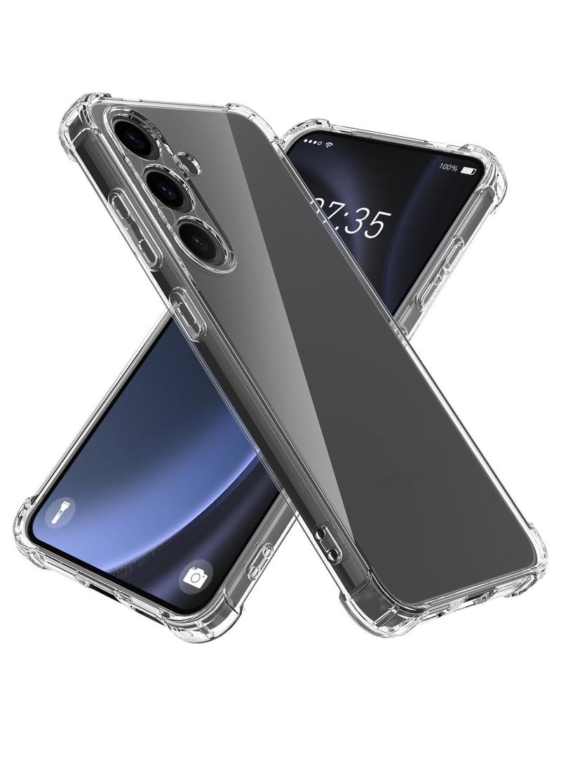 Techie جراب خلفي شفاف واقٍ لهاتف Samsung Galaxy S24 مصنوع من مادة TPU مع حماية لعدسة الكاميرا - Image 2