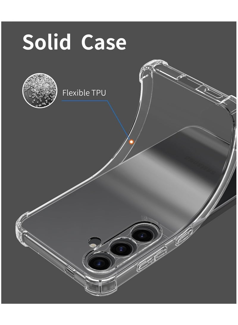 Techie جراب خلفي شفاف واقٍ لهاتف Samsung Galaxy S24 مصنوع من مادة TPU مع حماية لعدسة الكاميرا - Image 5