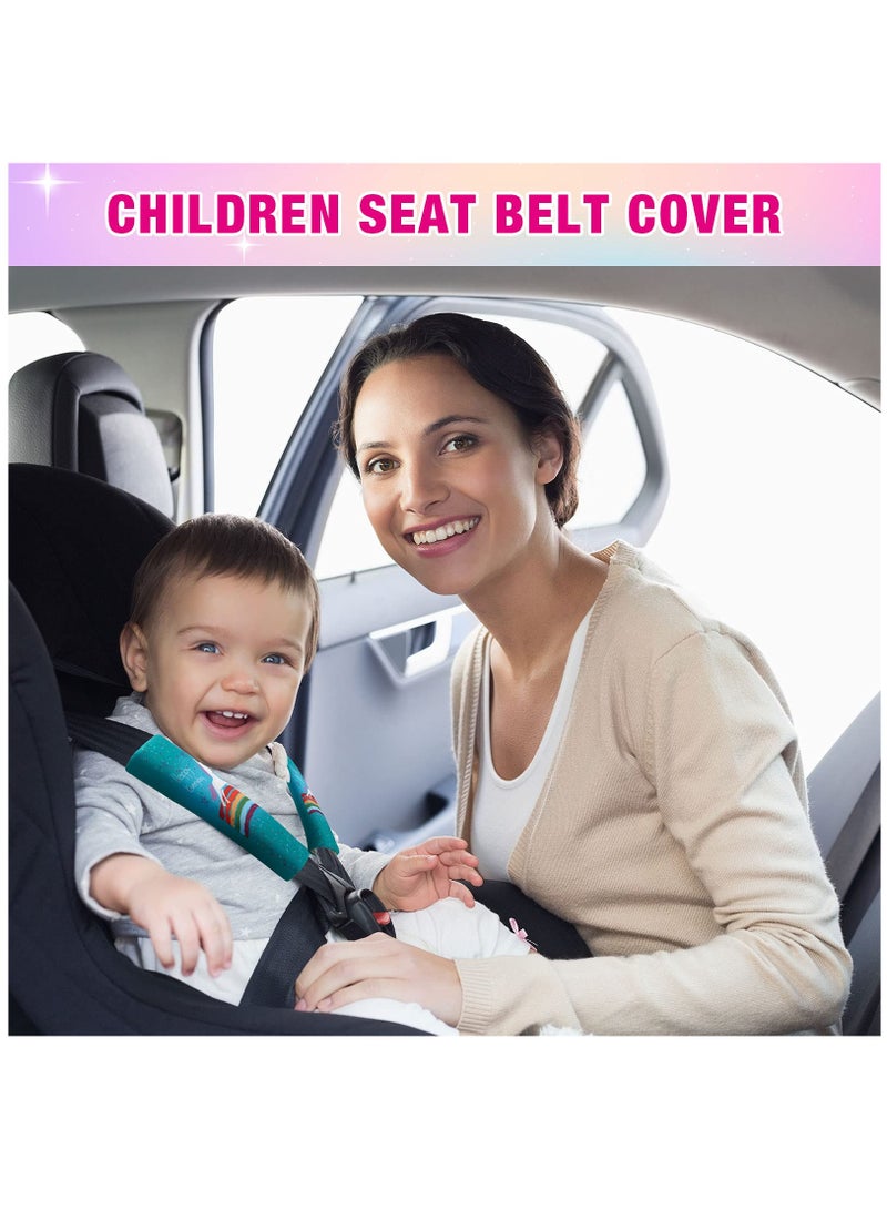 كابتن تيك Kids Car Seat Belt Covers - Soft Shoulder Pads for Baby and Kids, Comfortable Seatbelt Cushions for Boys and Girls (4 Pack) - Ideal for Car Seats and Travel Safety. - Image 4