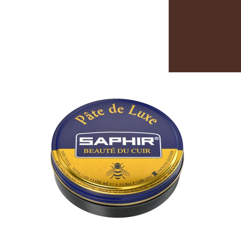 Saphir Pate De Luxe Shoe Polish 50ml - Medium Brown - Image 1