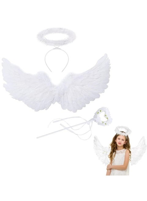 Pack of 3 Feather Wings 60 cm Wings Costume for Party Cosplay Fancy Dress Costumes