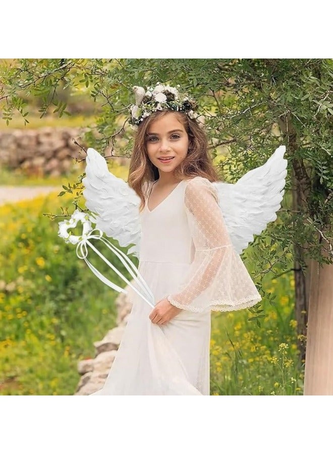 CCOVERY Pack of 3 Feather Wings 60 cm Wings Costume for Party Cosplay Fancy Dress Costumes - Image 5