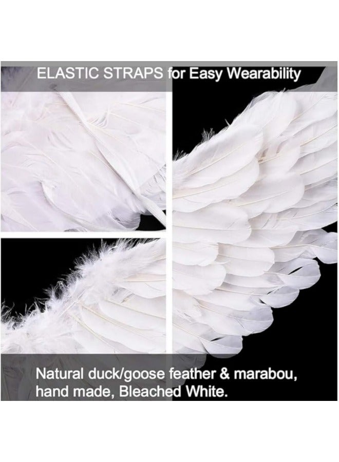 CCOVERY Pack of 3 Feather Wings 60 cm Wings Costume for Party Cosplay Fancy Dress Costumes - Image 4