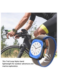 SYOSI 3 Pack Trail Loop Nylon Band Compatible with Apple Watch Band 49mm 45mm 44mm 42mm Women Men,Adjustable Sport Breathable weave Strap Compatible for Apple Watch Ultra Series 8/7/6/5/4/3/2/1/SE  - Image 4