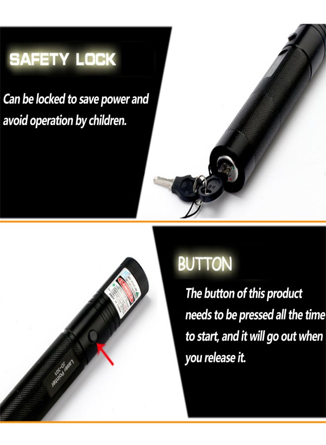 Adjustable Focus Visible Beam Flashlight Pointer Pen - Image 5