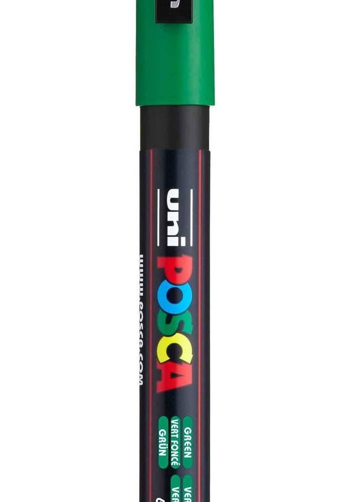 Uni-Ball Posca Fine Bullet Tip Marker - Green - Image 1