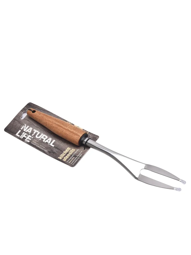 Natural Life Natural Life Stainless Steel Fork with Acacia Wood Handle