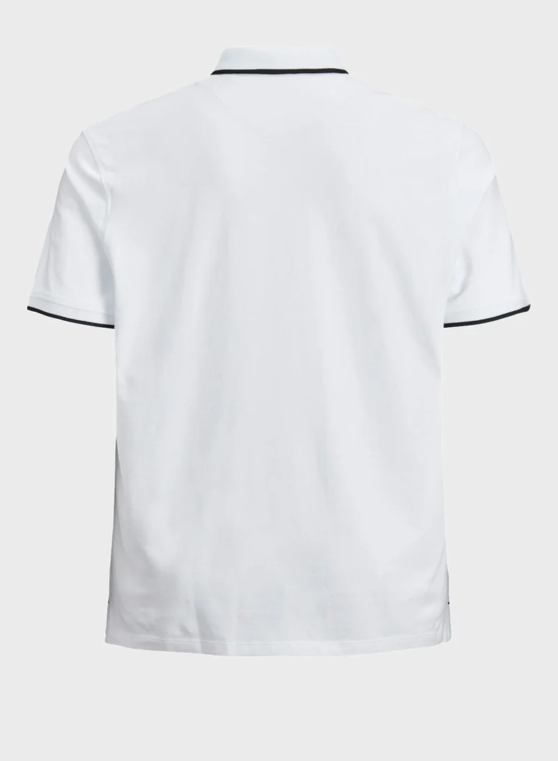 JACK & JONES  Plus Size Logo Polo for Men | Best Price UAE