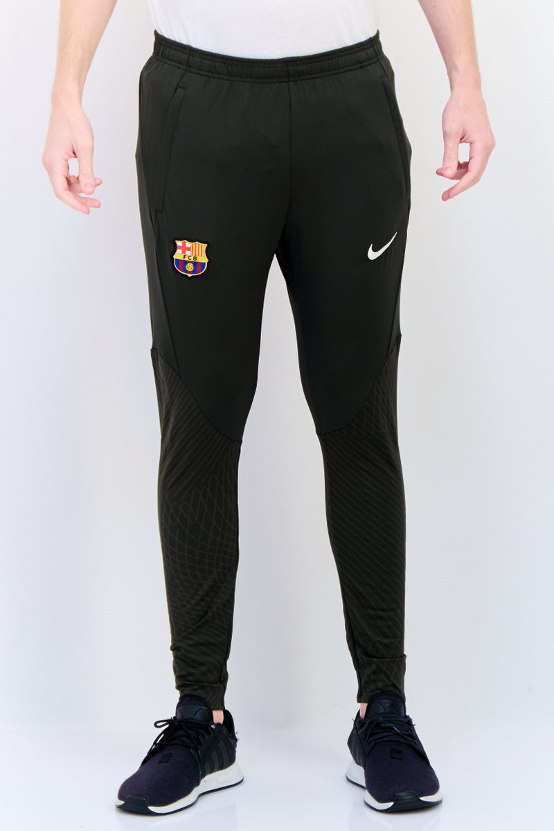 Nike Men Slim Fit Embroidered Football Track Pants, Army Green - Image 1