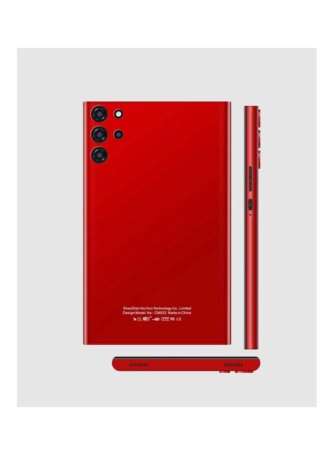REBENUO CM522 Tablet  Smart 7" Tablet - 5GLTE Compatible BUILT IN 6GB RAM 128GB BUILT IN MEMORY With Android Quad-Core Processor Wifi Zoom Supported Face Unlock Tablet PC (Red)  - Image 4
