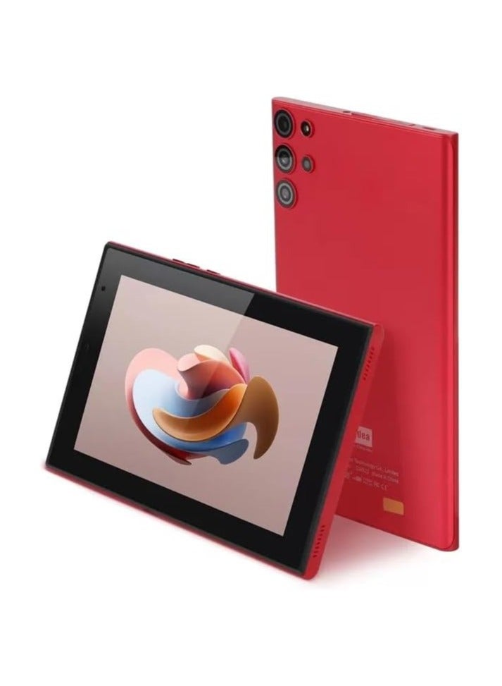 REBENUO CM522 Tablet  Smart 7" Tablet - 5GLTE Compatible BUILT IN 6GB RAM 128GB BUILT IN MEMORY With Android Quad-Core Processor Wifi Zoom Supported Face Unlock Tablet PC (Red)  - Image 2
