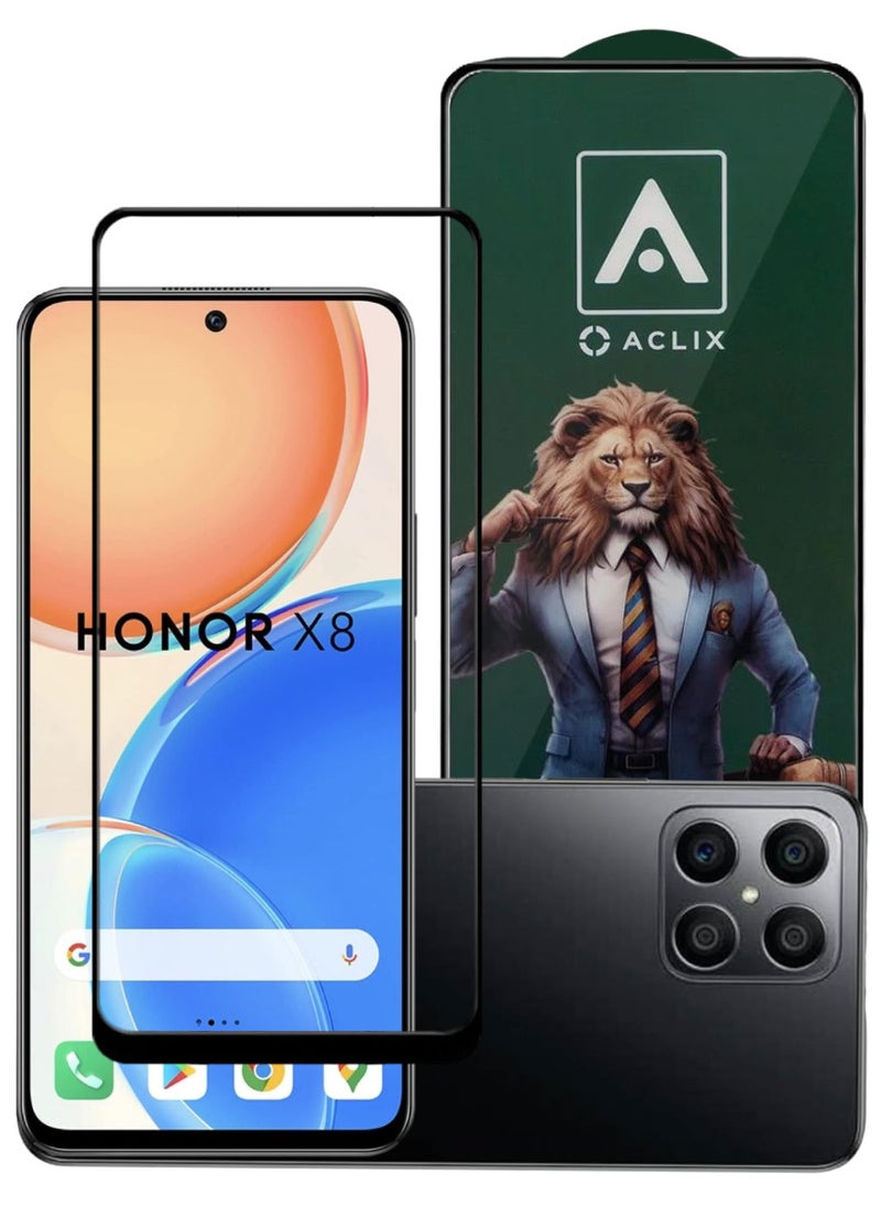 ACLIX Antistatic ESD Dustproof Premium Quality High Definition Tempered Glass Screen Protector Designed For Honor X8 - Image 1