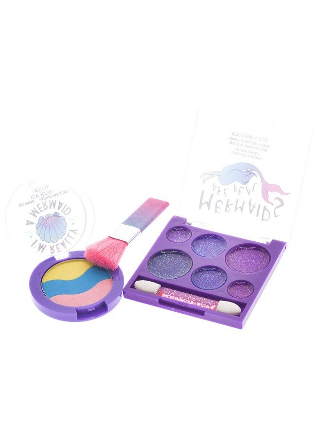 TOWNLEY GIRL Mermaid Vibes Makeup Set With 8 Pieces, Including Lip Gloss, Nail Polish, Body Shimmer And More In Mermaid Bag, Ages 3+ For Parties, Sleepovers And Makeovers - Image 4