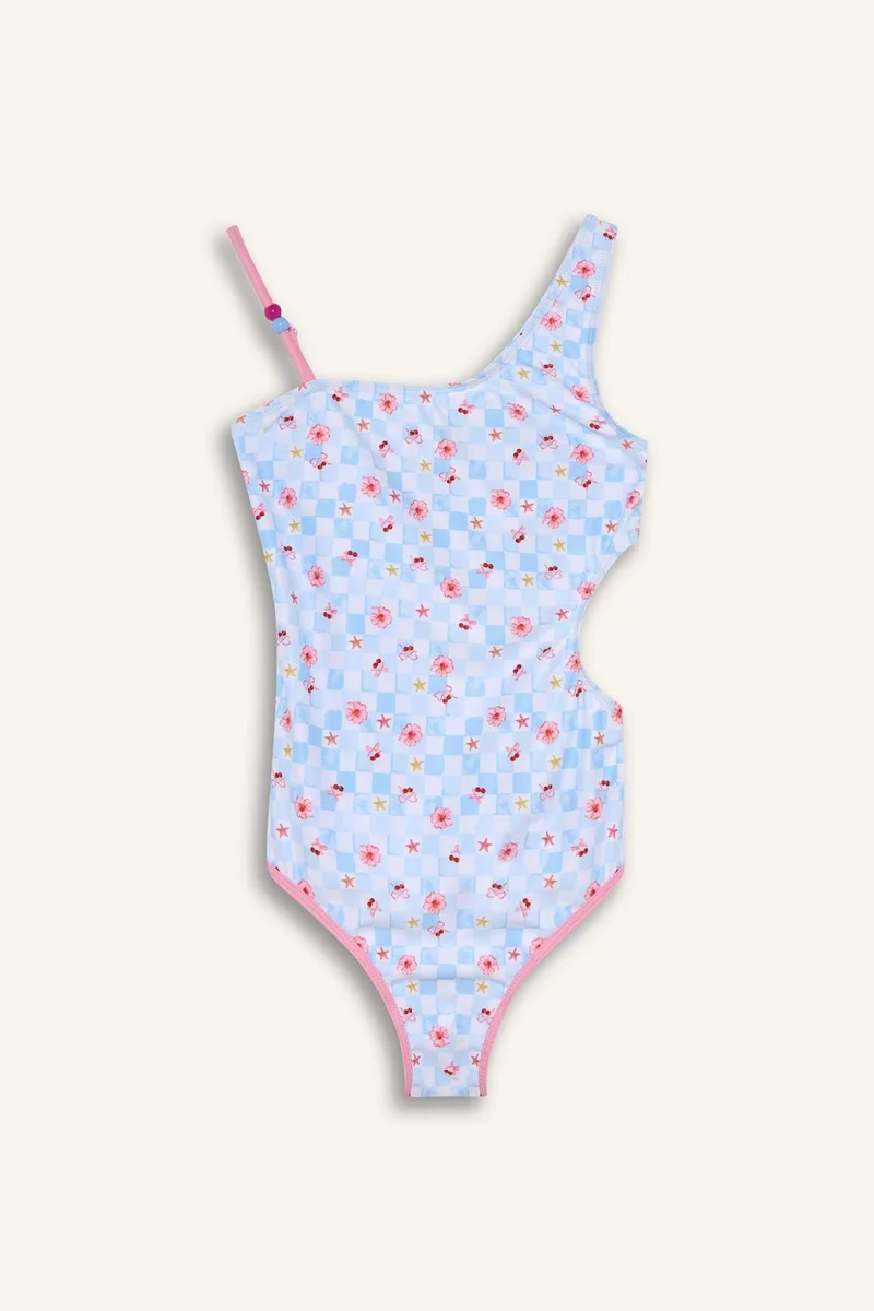 Defacto Girl Regular Fit Floral Swimsuit