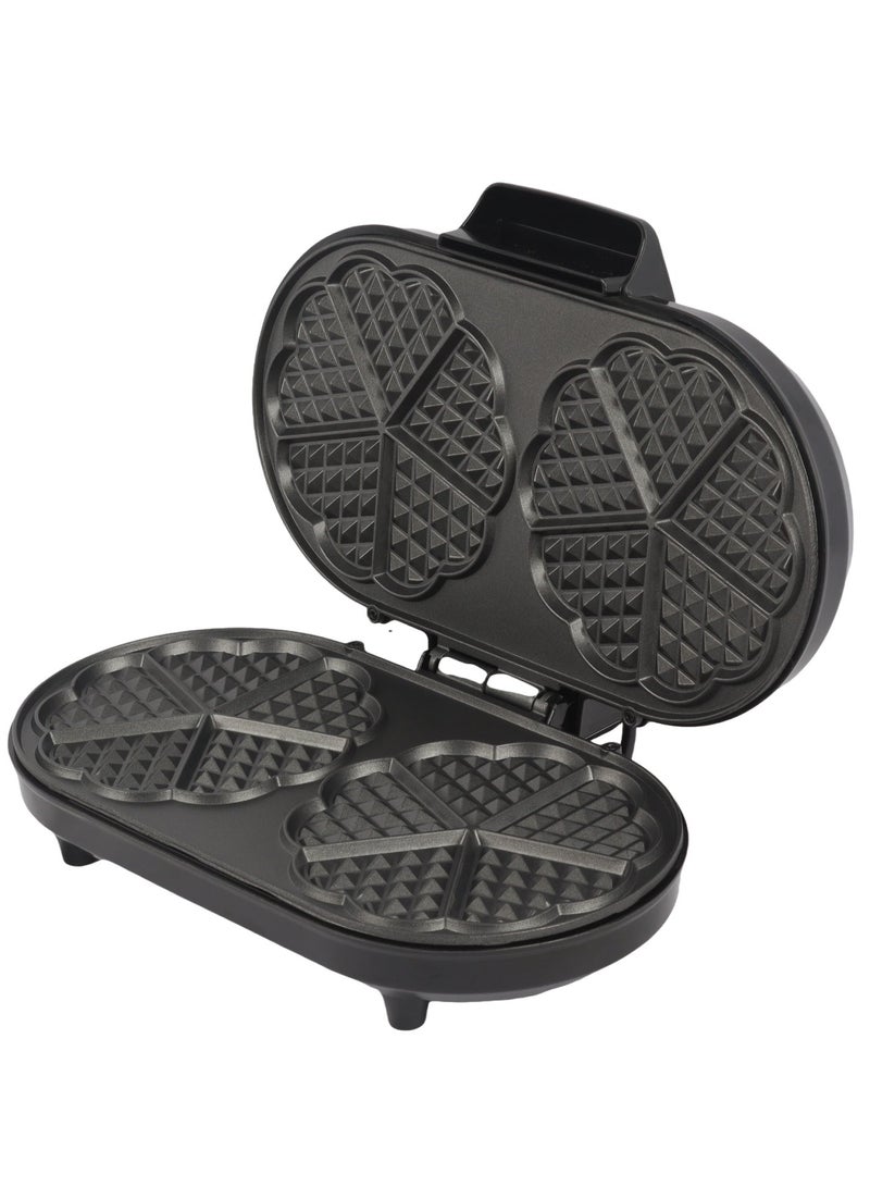 Home Master Double-sided heart-shaped waffle warmer made of high-quality materials - Image 1