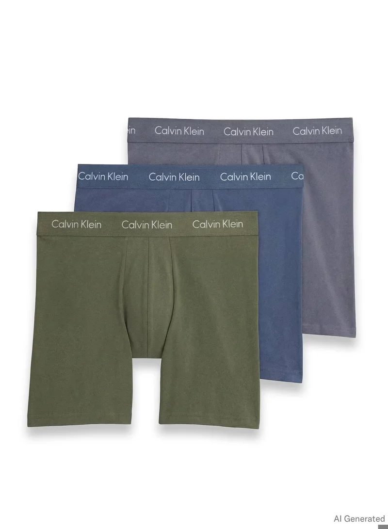 3 Pack Boxer Briefs - Cotton Stretch