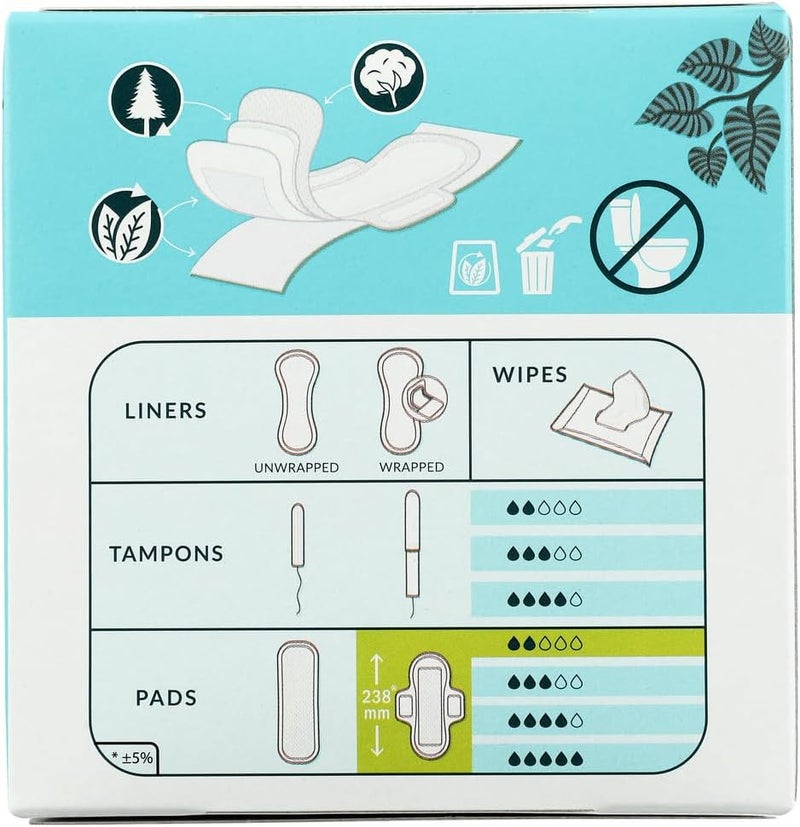 Natracare Ultra Pads with Wings - 14 Count (2 Pack) - Organic Cotton, Plastic Free, and Biodegradable - Image 3