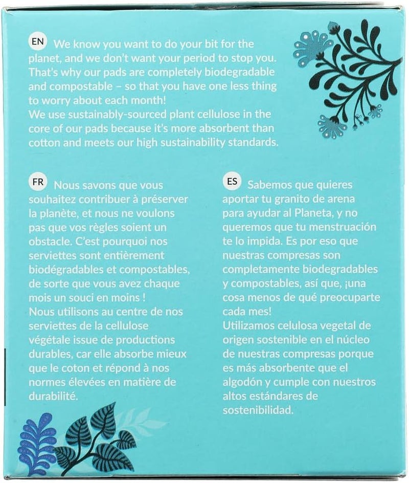 Natracare Ultra Pads with Wings - 14 Count (2 Pack) - Organic Cotton, Plastic Free, and Biodegradable - Image 4