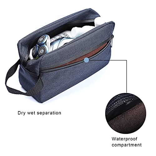Etercycle Toiletry Bag for Men, Portable Travel Toiletry Organizer Bag,Shaving Bag for Toiletries Accessories (Deep blue) - Image 3