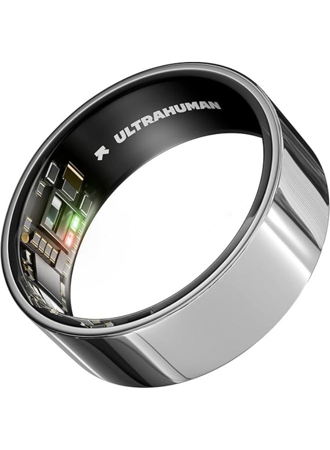 ULTRAHUMAN ULTRAHUMAN Ring AIR - Advanced sleep-tracking wearable, HRV & Temperature Monitoring, Track workout, Spice Silver  - Image 1