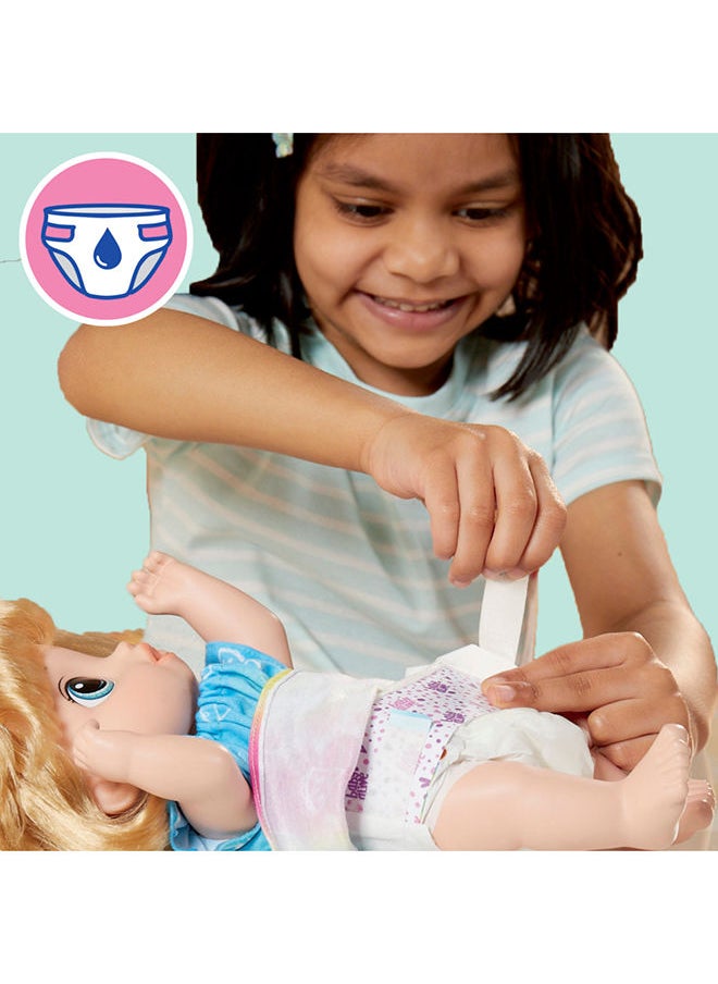Baby Alive Baby Alive Fruity Sips Doll Apple Toys For 3 Year Old Girls 12-Inch Baby Doll Set Drinks & Wets Pretend Juicer Kids 3 And Up Blonde Hair  - Image 5
