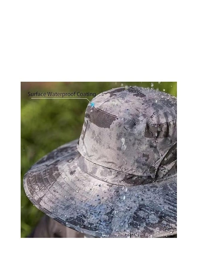 Generic Solar Fan Cap Wide brimmed Outdoor Wide brimmed Solar Fan Cap with 2 Solar Fan Fishing Hats - Detachable and USB Charging Fan  - Image 5