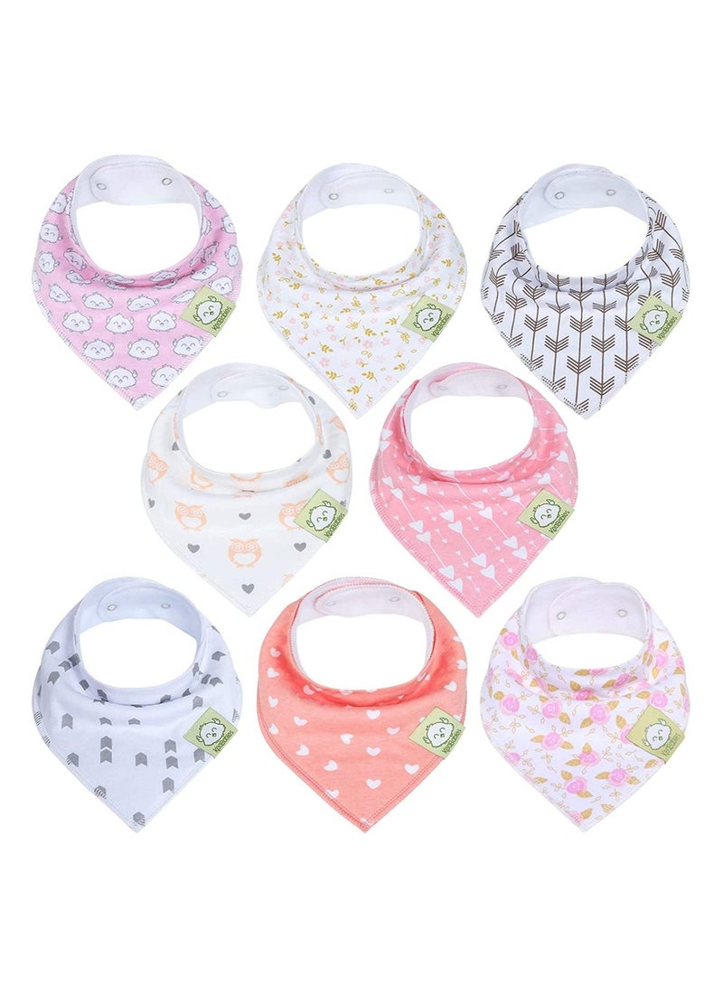 KeaBabies KeaBabies Bandana Bibs 0-36 Months Pink Dreams  - Image 4