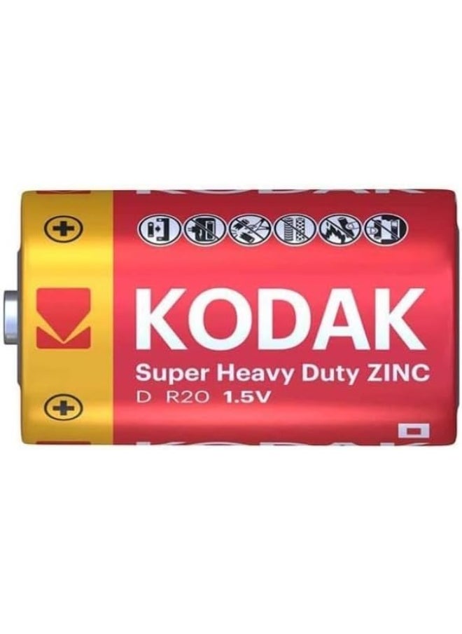 KODAK Super Heavy Duty  | C Cell Batteries | Disposable Household | Carbon Zinc LR14 | 1.5V | 2 Pack - pzsku/Z6D3B8A8343377473AF4AZ/45/_/1732205127/93c48ffd-4429-4a3f-bb45-50f55eac4224