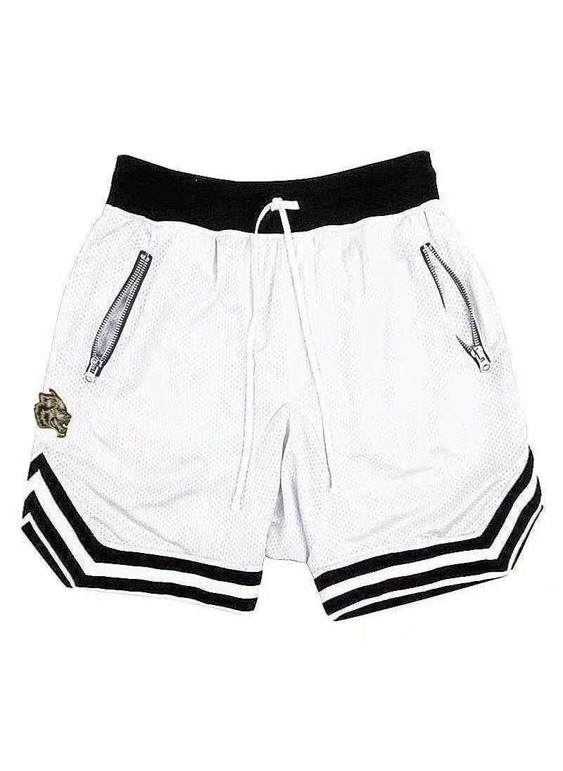 Mens Mesh Breathable Quick-Dry Running Shorts White 