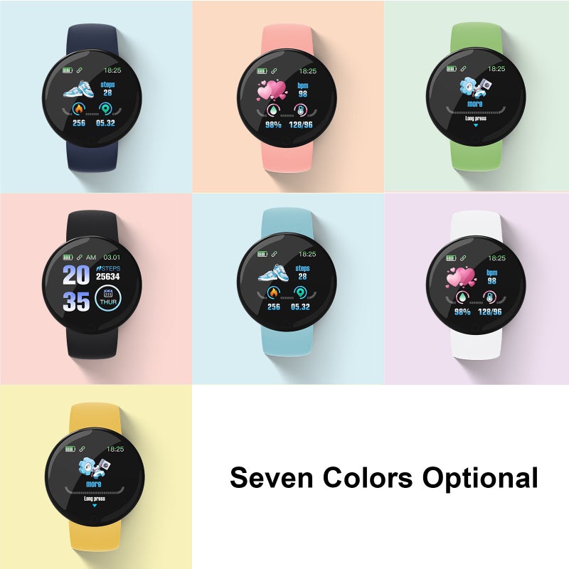 D18PRO Smart Bracelet 1.44'' OLED Single-touch Screen Macaron Ultra-light Body Heart Rate/Blood Pressure Monitor Multiple Sports Mode 3-5 days Standby Message Reminder/Music Control/Weather - Image 2